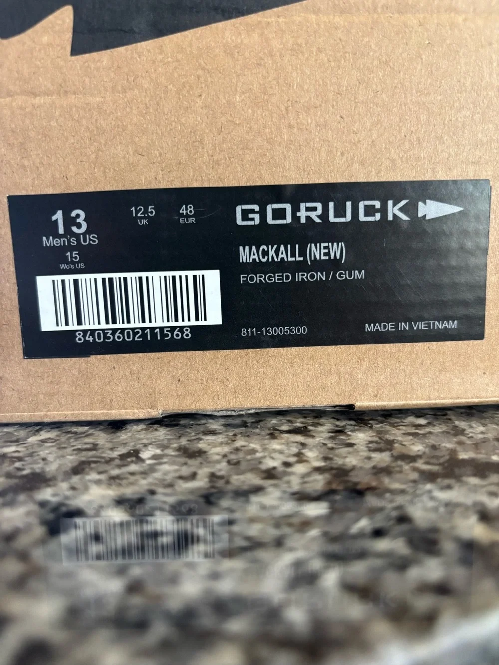 GORUCK Men's Mackall Size 13 - Like New!